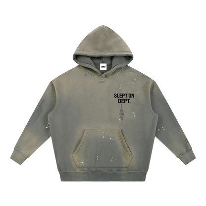 Kwarn x STRMTN "Slept On Dept." Washed Hoodie - Tan