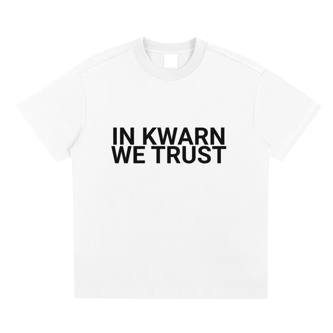 Kwarn x STRMTN "In Kwarn We Trust" T-Shirt - White