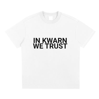 Kwarn x STRMTN "In Kwarn We Trust" T-Shirt - White