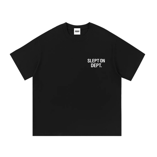 Kwarn x STRMTN "Slept On Dept." T-Shirt - Black